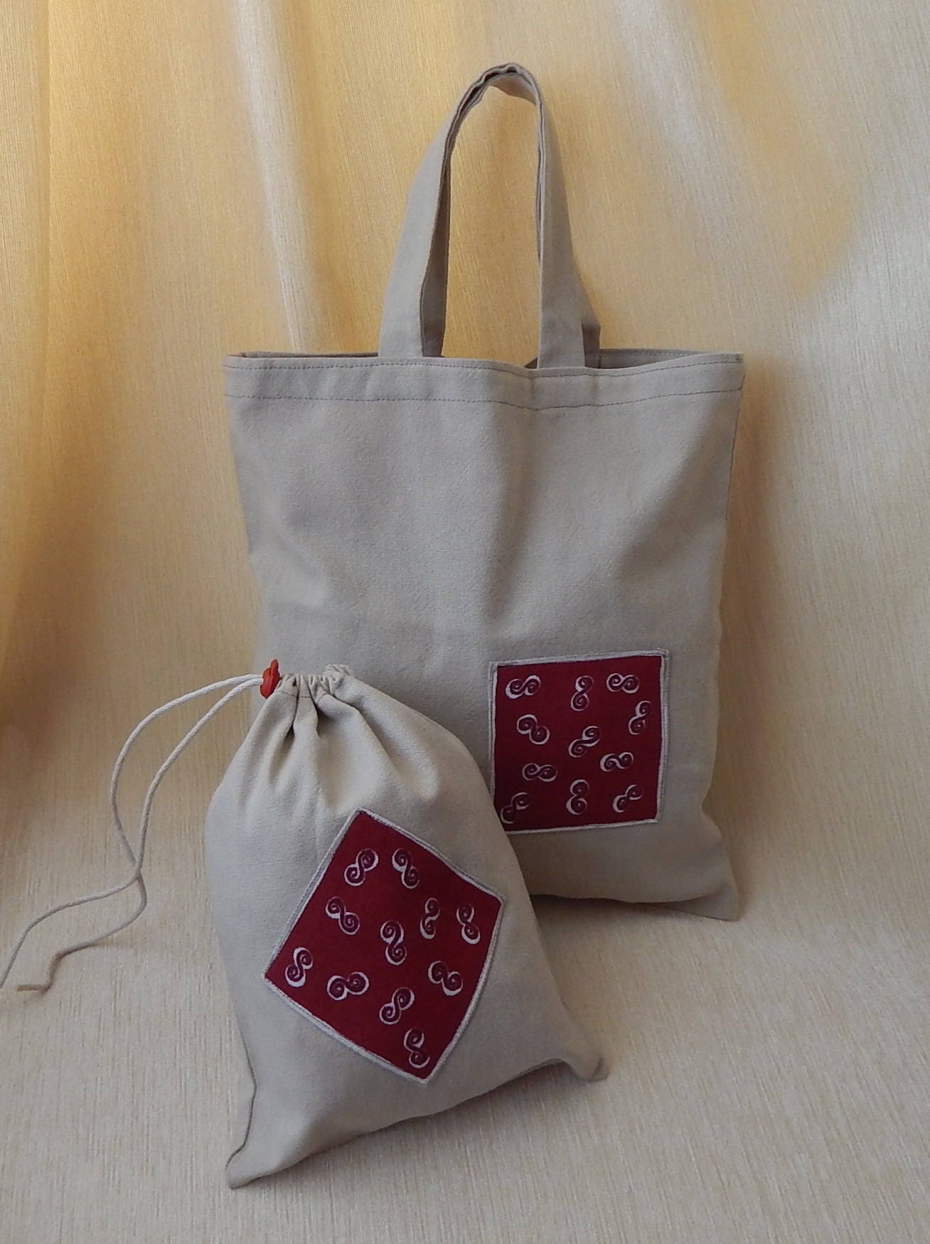 Juego de bolsas de jardín de infantes. Juego de bolsas de lino | Etsy