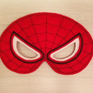 Superhero inspired Spiderman mask. Felt Superhero mask. Spiderman inspired mask for children. Felt mask. Halloween mask. Party mask.
