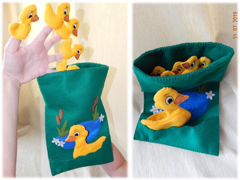 5 Little Ducks - Finger Puppet Play Set. 5 Little Ducks Finger Puppets ...