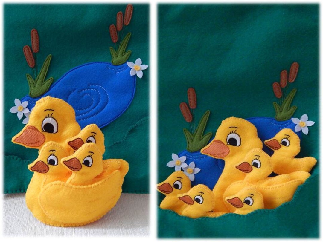 Five Little Ducks, Finger Puppet Set of 6 – My Toy Wagon
