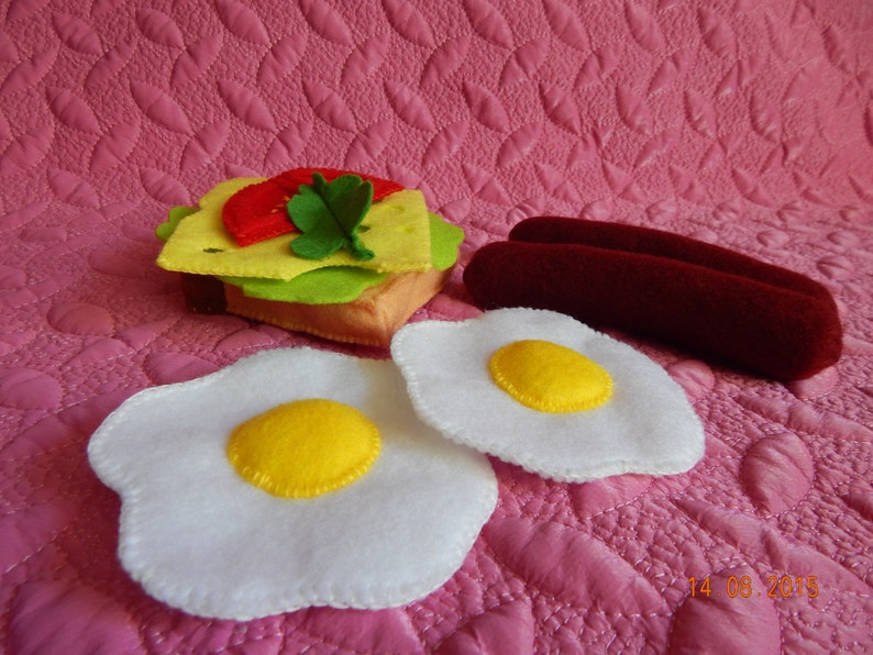 Felt Sandwich. Educational Toy. Felt Food. Felt Breakfast Set. Etsy
