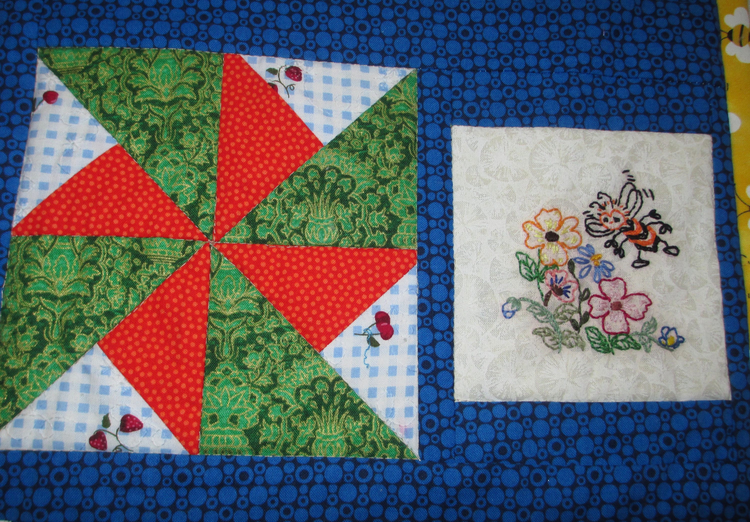 Bee Happy Quilt. Handmade. Unique Oneofakind. Hand Etsy Australia