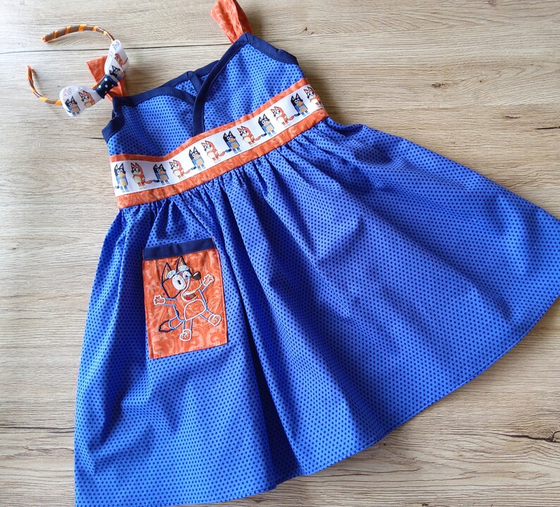 Bluey size 2 dress Bluey headband Bingo dress Size 2 | Etsy