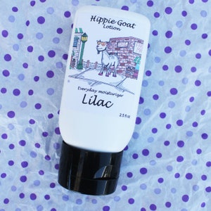 Lilac goat milk lotion, body cream, hand lotion, goats milk, lilac scent, thick lotion