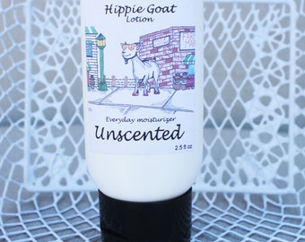 Unscented, goat milk lotion, hand and body cream, daily moisturizer