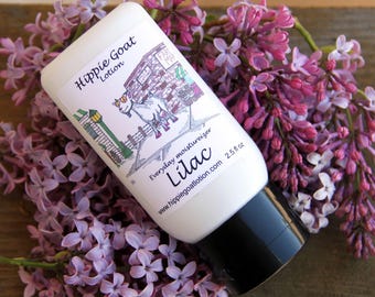 Lilac, goat milk lotion, hand and body cream, daily moisturizer, nourishing lotion, handmade