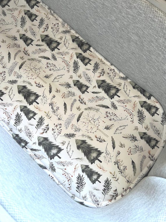 Bassinet Liner Made for Uppababy Vista Bugaboo Redsbaby Nuna Prams and More. Pine Trees in Winter Etsy