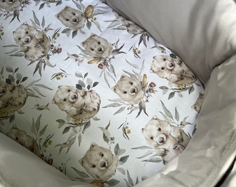 Pram Bassinet liner made for Uppababy Vista, Bugaboo, Redsbaby, Nuna prams and more. Australia, Wombats