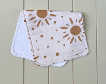 Burp cloth, sun
