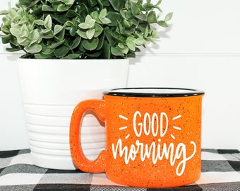 Good Morning Campfire Mug || Cute Morning Mug || Mom Coffee Cup || Morning Means Coffee || Coffee Then The Things