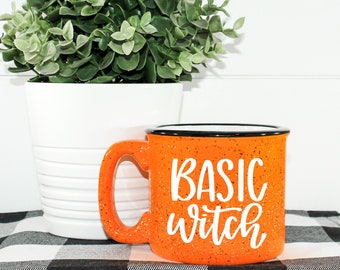 Basic Witch Campfire Mug || Fall Coffee || Basic || Ceramic Coffee