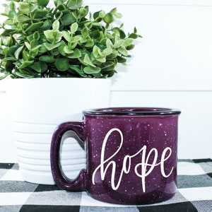 Hope Campfire Mug Hope Faith Coffee Mug Inspirational Mug image 1