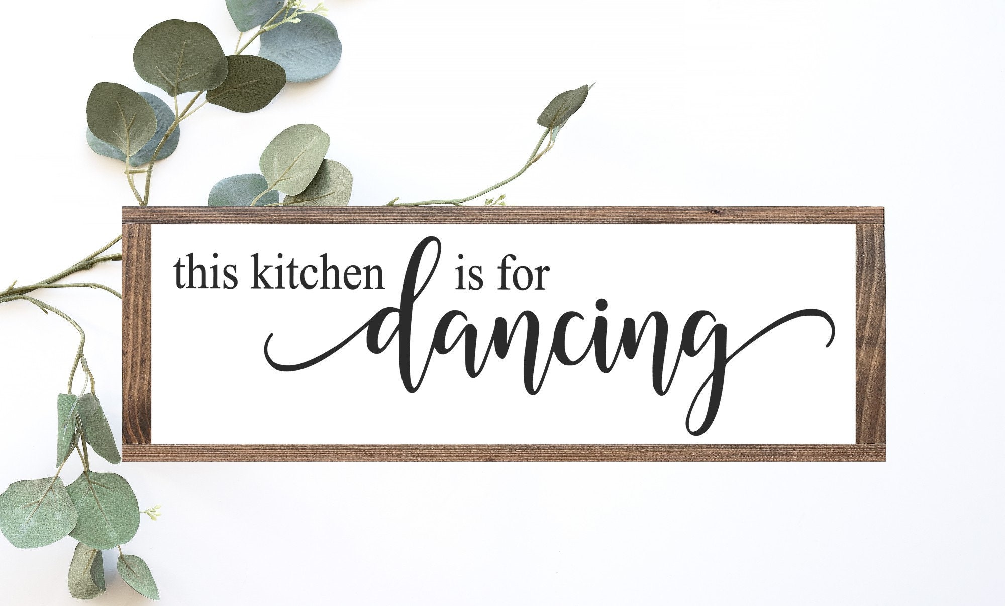 This Kitchen is for Dancing Wood Sign || Kitchen Sign || Cute Kitchen ...