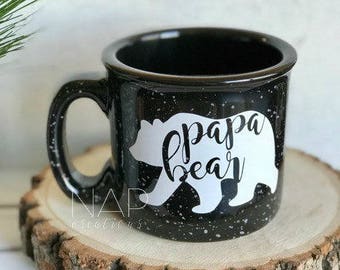 Papa Bear || Campfire Mug || 15 ounce || Coffee Cup