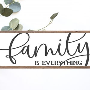 Family Is Everything Wood Sign || Family Is More Than Blood || Housewarming Gifts || Newly Wed Gifts || Mother&#39;s Day Gifts || Family