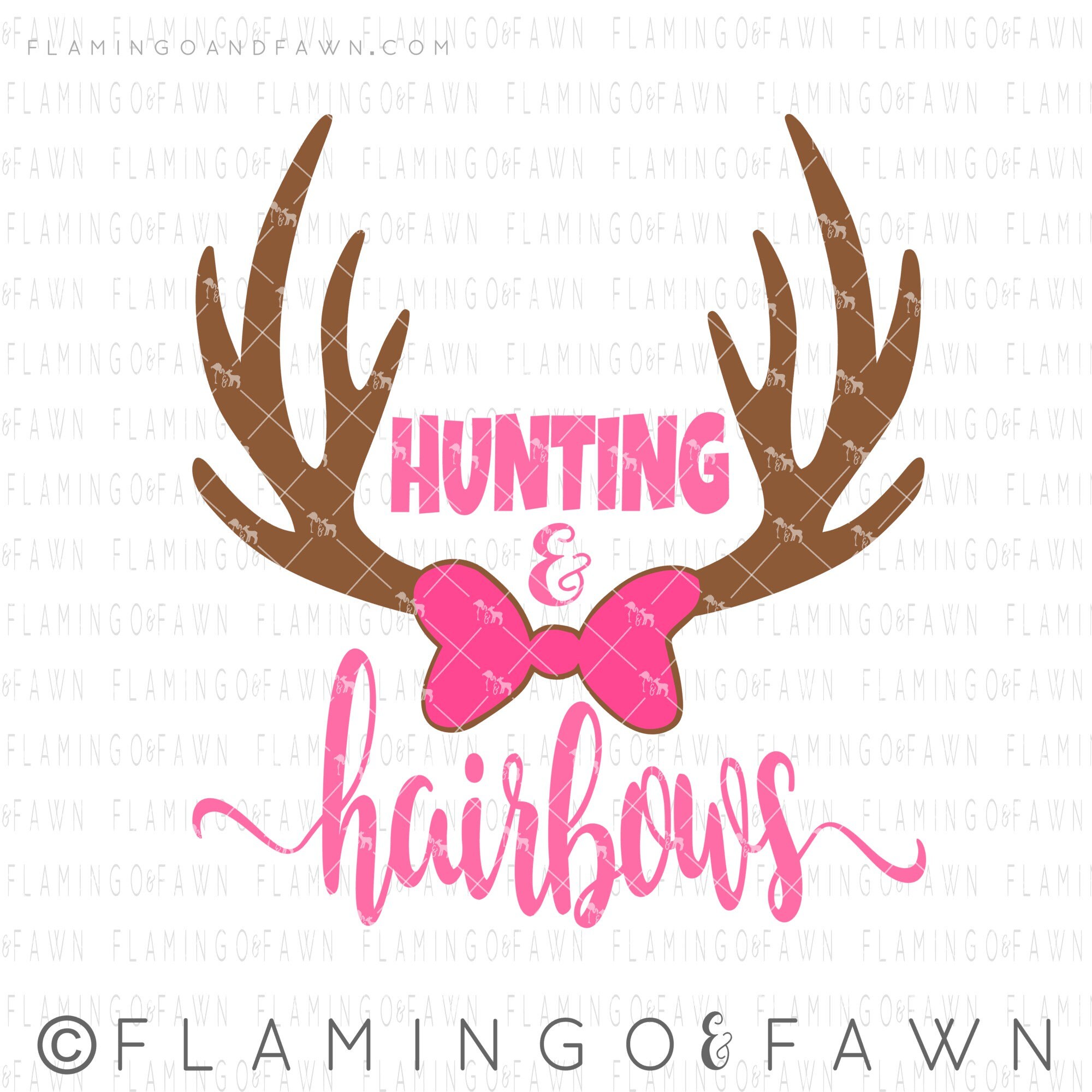 Girls Hunting Clipart