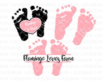 baby feet svg, svg files, new baby silhouette svg cutting file, bundle,  baby svg, baby svg files, eps, png, dxf, svg, commercial use