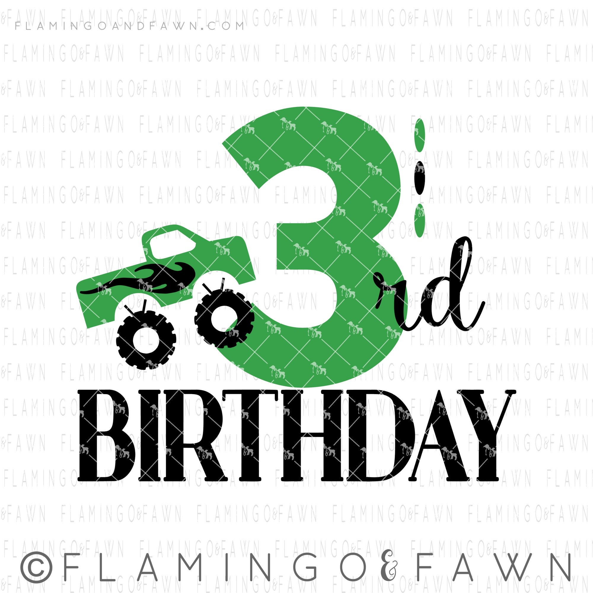 Download 3rd Birthday Svg Third Birthday Svg Monster Truck Svg Svg Etsy