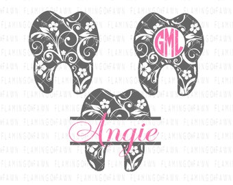 Flourish Tooth SVG Bundle: Dental Office, Assistant (Commercial Use)