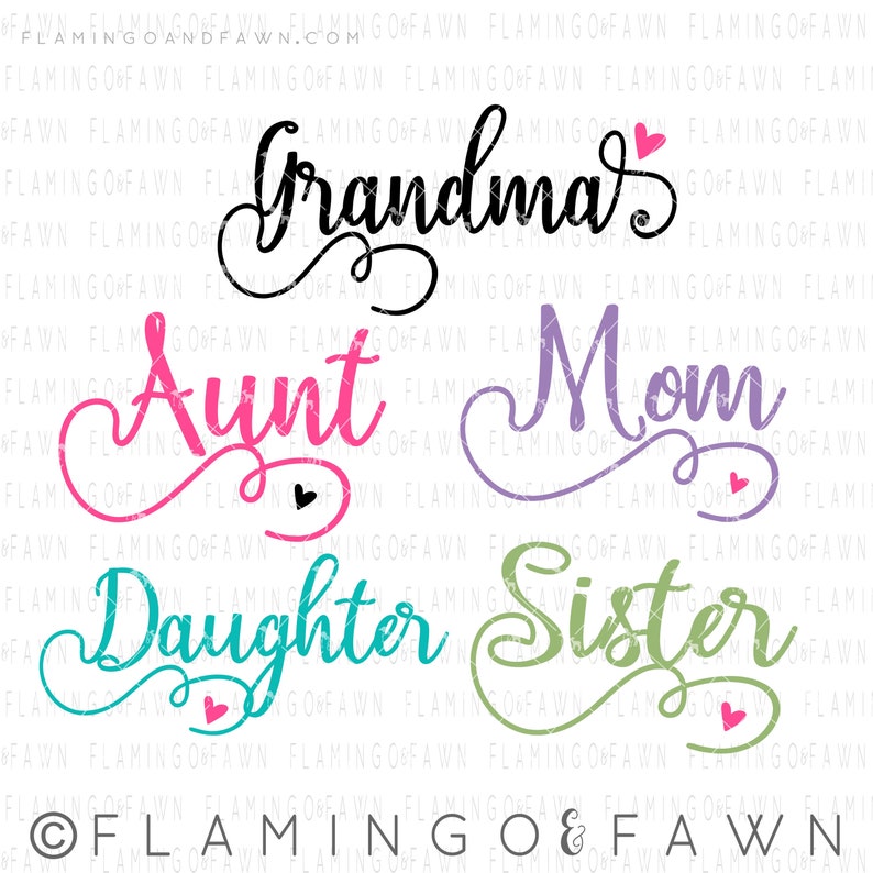 Download Grandma svg family svg sister shirt svg files aunt svg | Etsy