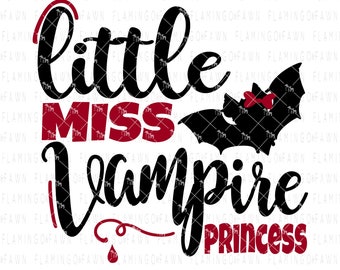 Little miss svg, halloween svg, vampire svg, halloween dxf, halloween clipart, vampire clip art,  halloween svg cut files, .SVG .EPS ,DXF