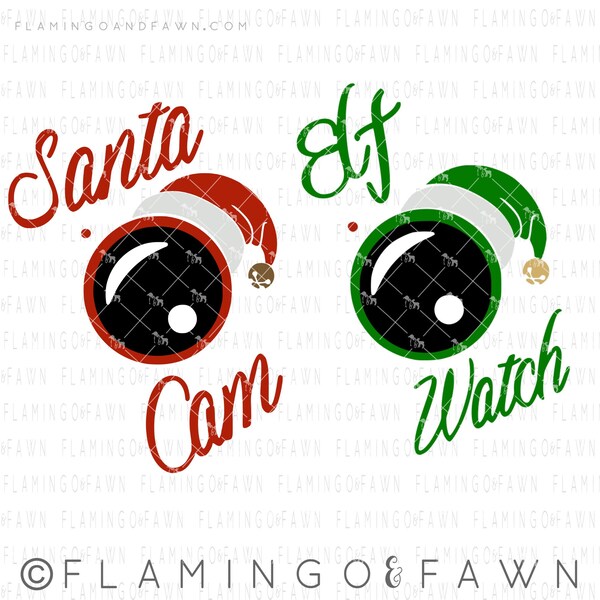 Christmas ornament svg - floating ornament svg - ornament svg - santa cam svg - holiday svg files - camera svg - svg santa