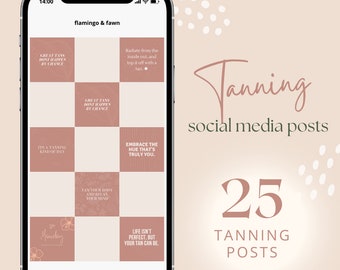 25 Tanning Salon Business Social Media Files for sharing, png files