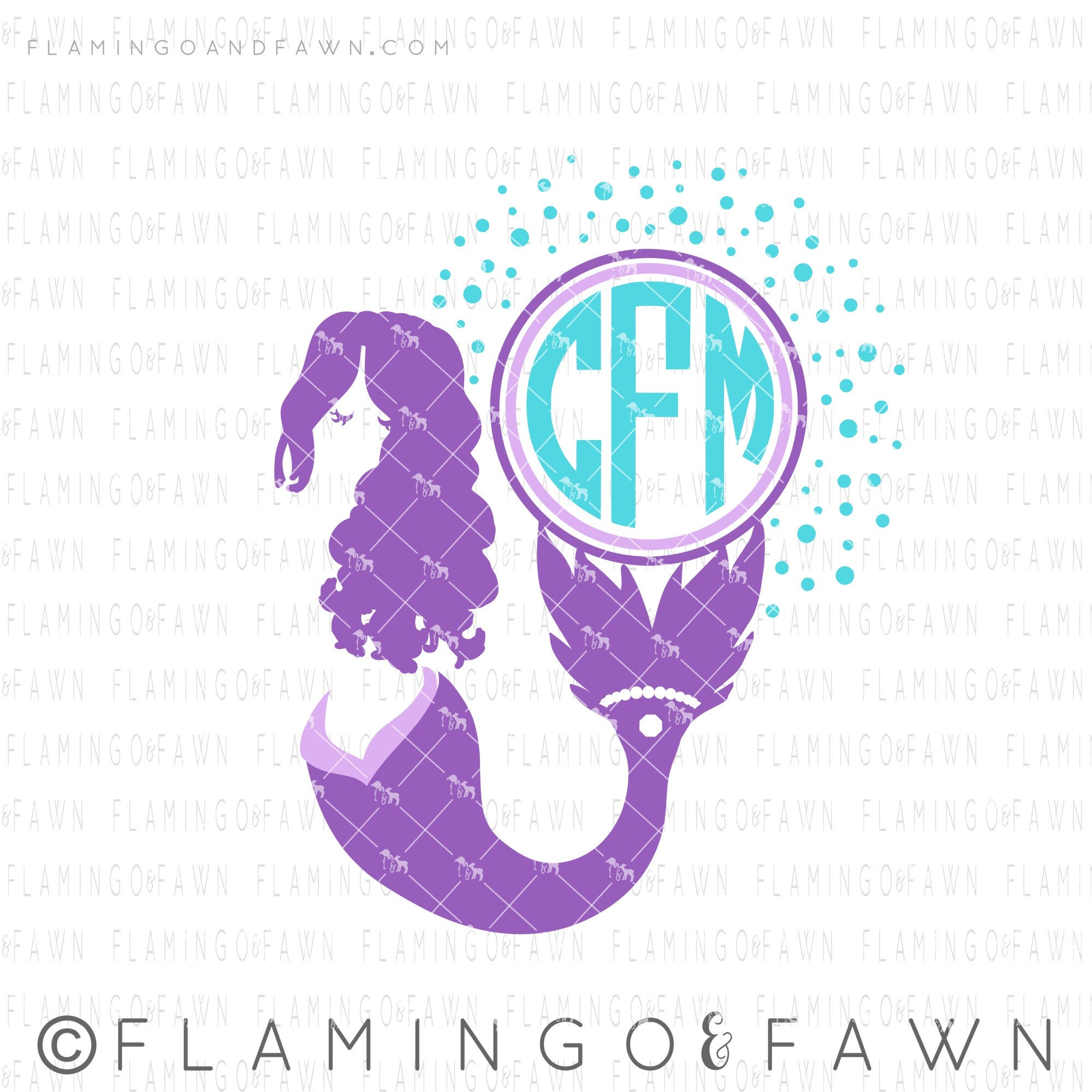 Download Mermaid Monogram Svg Mermaid Svg Files Mermaid Water Svg Etsy