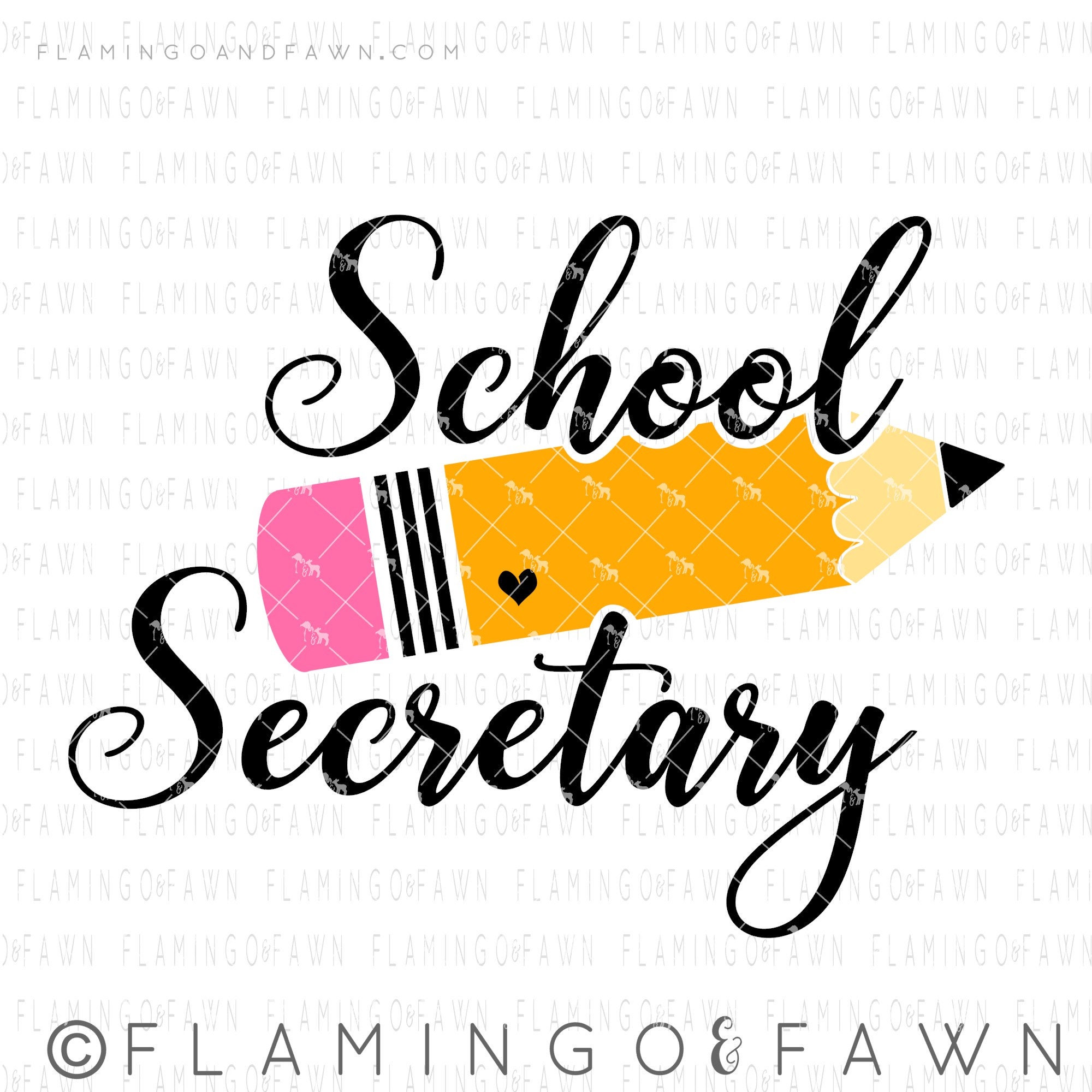 School secretary svg or sublimation design back to school Etsy