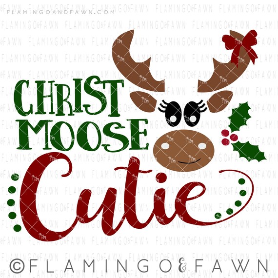 Download Christmas Girl Svg Christmas Moose Svg Files Cutting Files Etsy