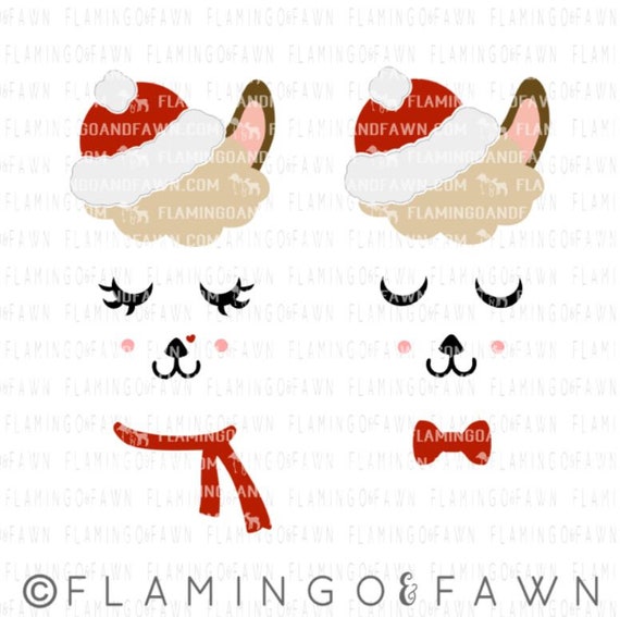 Download Llama Face Svg Christmas Ornament Svg Girl Llama Christmas Etsy