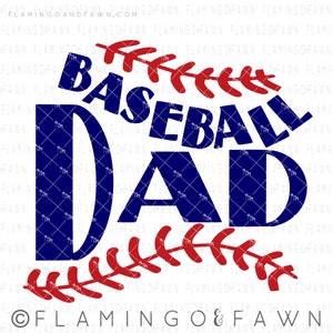 Baseball Dad Svg Baseball Daddy Svg Baseball Dad Dxf - Etsy