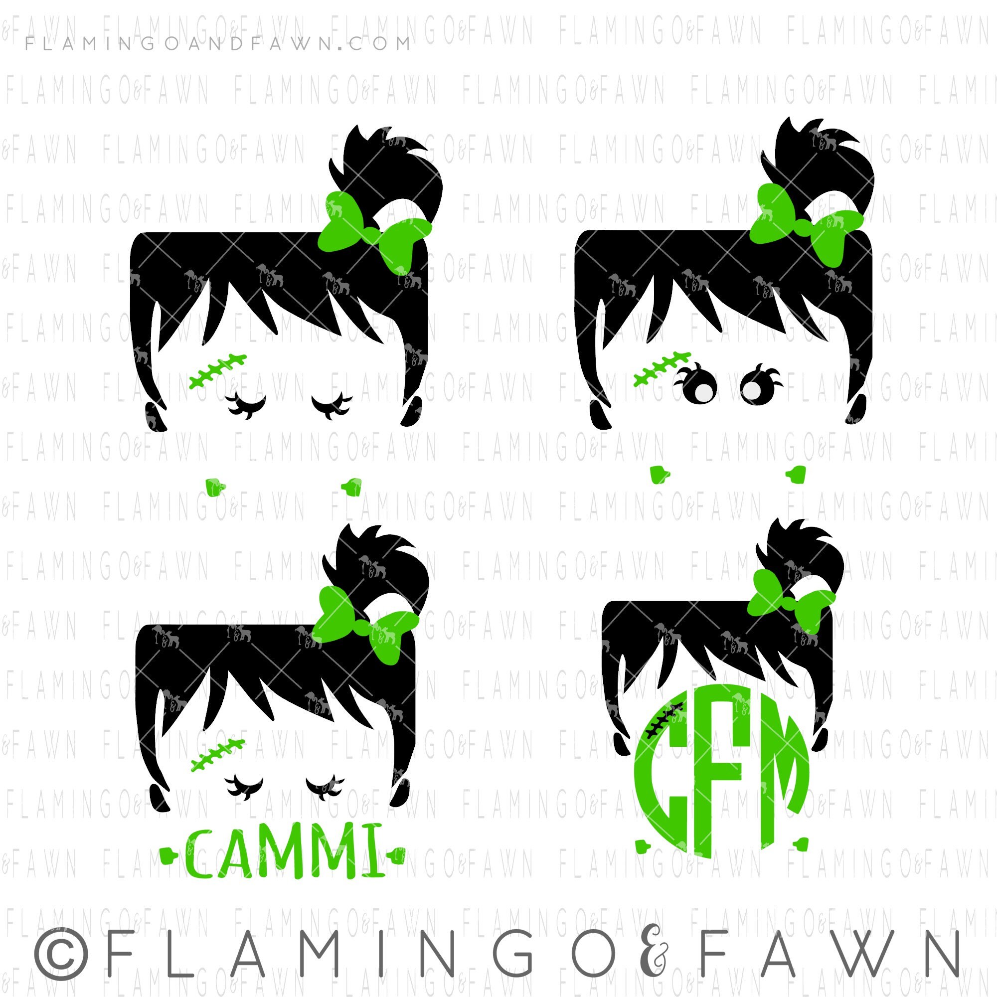 Download Frankenstein Girl Svg Halloween Svg Files Frankenstein Svg Etsy