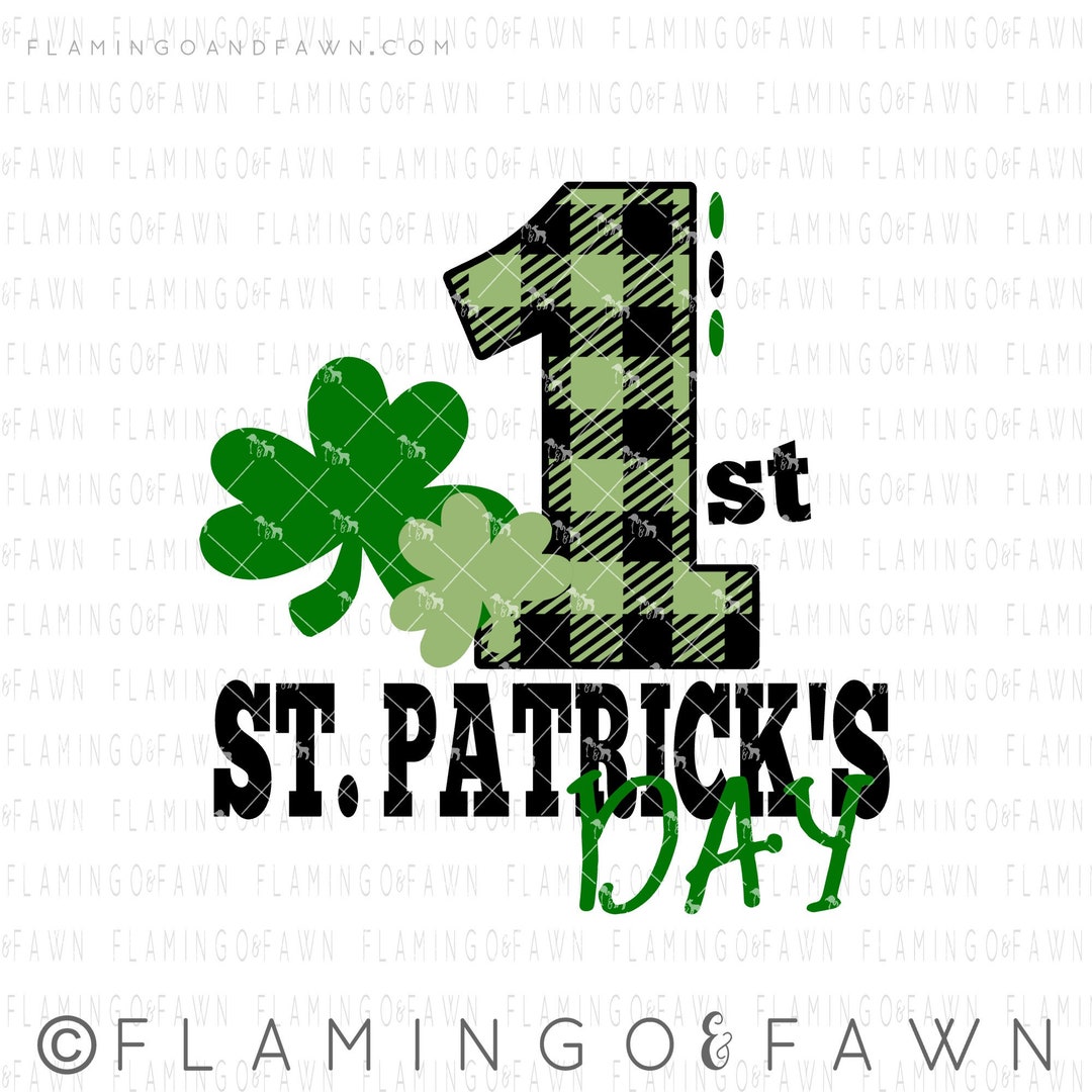 First St Patrick Day Svg 1st St Patricks Day Svg Girl St Etsy