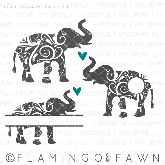 Free Free 119 Elephant Monogram Svg SVG PNG EPS DXF File