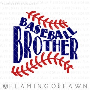 Baseball brother svg, baseball bro svg, baseball britger dxf, baseball svg, baseball dxf, svg baseball family, brother baseball svg image 1
