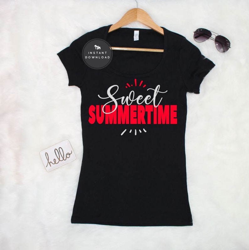 Download Summer shirt svg cutting files sweet summertime svg sweet | Etsy