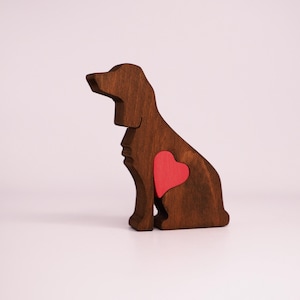 Personalised Cocker Spaniel figurine, chocolate spaniel keepsake, black cocker statue, gift for dog owner, spaniel wedding anniversary gift
