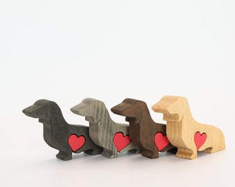 Personalised black dachshund, chocolate brown dachshund memento, Mother's day gift from dog, grey merle dachshund, commemorative ornament