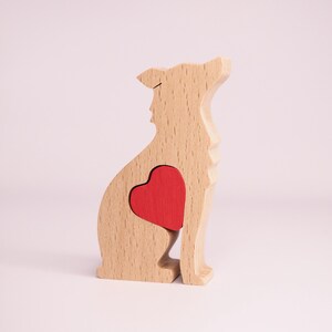 Border Collie mit personalisierter Herzverzierung, Holz-Border-Collie-Denkmal, Muttertagsgeschenk für sie, Collie-Besitzer Hundeliebhaber Geschenk