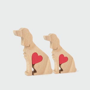 Cocker Spaniel with big heart, personalised cocker spaniel dad keepsake, dog owner gift, farewell memorial statue, custom pet loss figurine