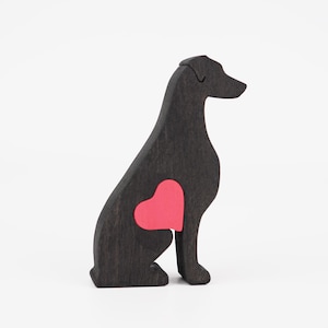 Personalized Doberman Statue: Wooden Dog Memorial Keepsake