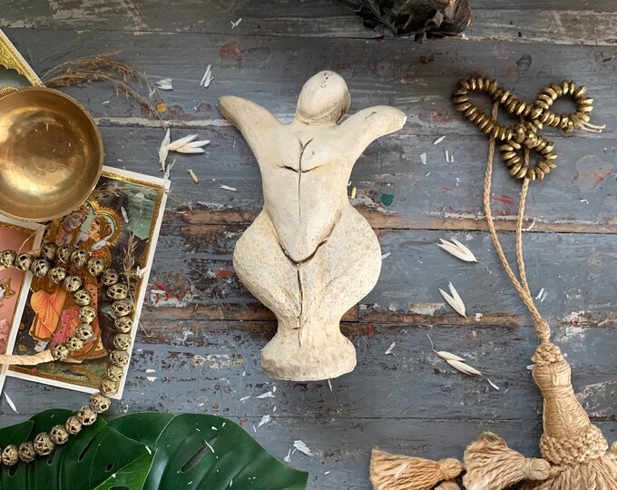 1997 ABSTRACT FEMININE Sculpture/vintage Haydn Larson Cubist Clay