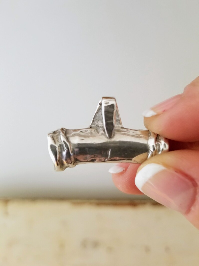 Sterling Silver Tube Bail Pendant/925 Bail Tube/Hand Made Etsy