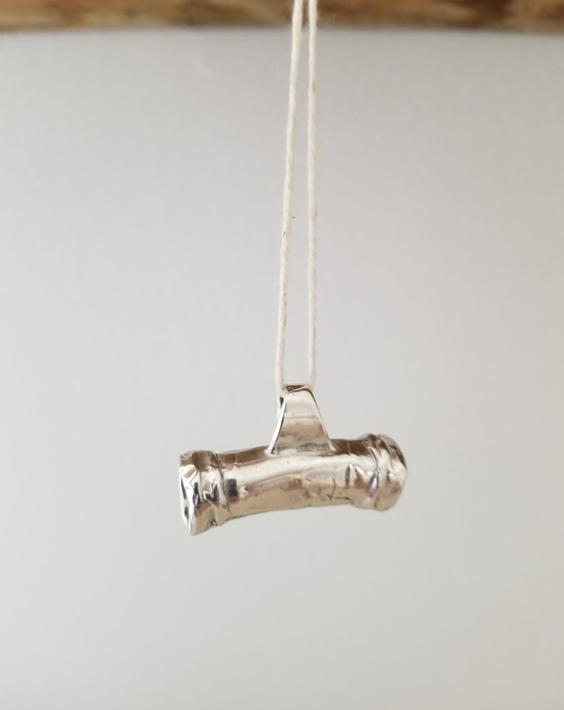 Sterling Silver Tube Bail Pendant/925 Bail Tube/Hand Made Etsy