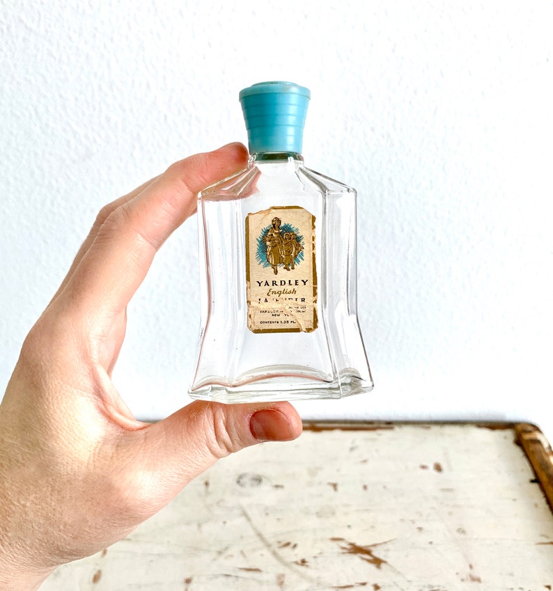 50s YARDLEY ENGLISH LAVENDER Small Perfume Bottle/Old English Etsy