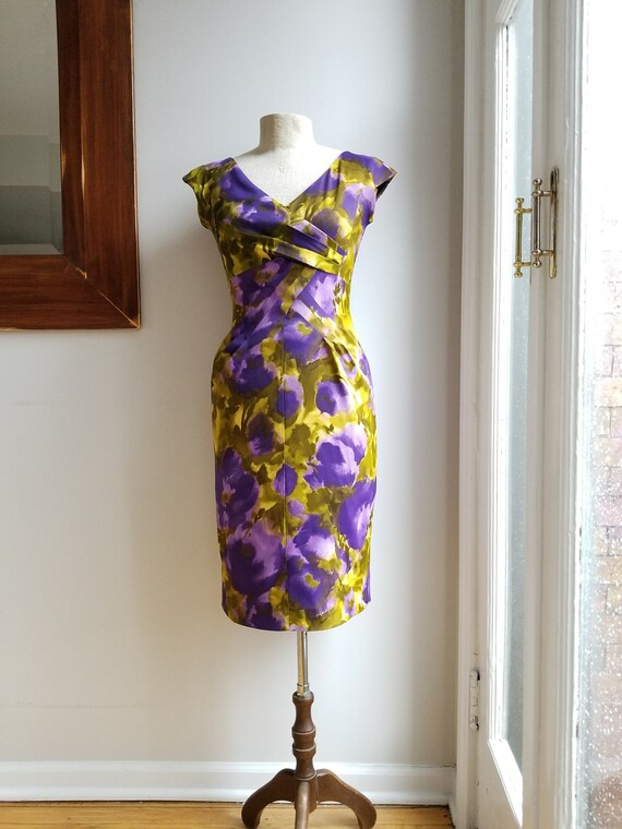 michael kors purple floral dress