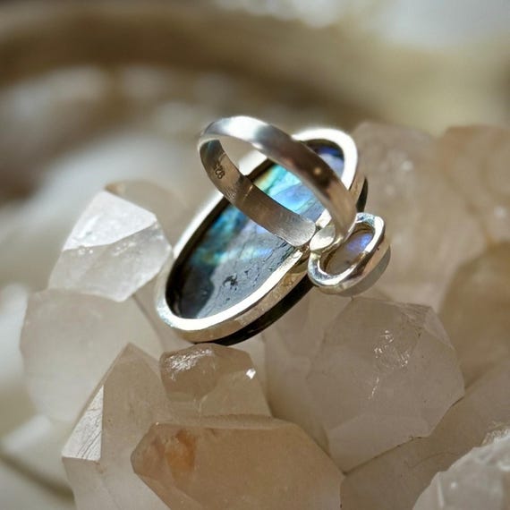 Double Set Precious Gemstone Flashy Labradorite &… - image 7