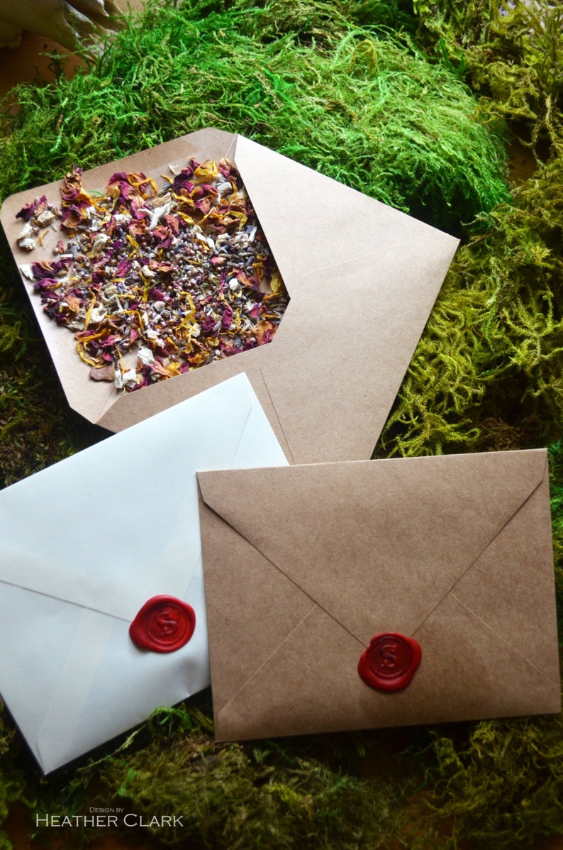 Herb Packed Spell Envelopes for your Altar and Cauldron Etsy