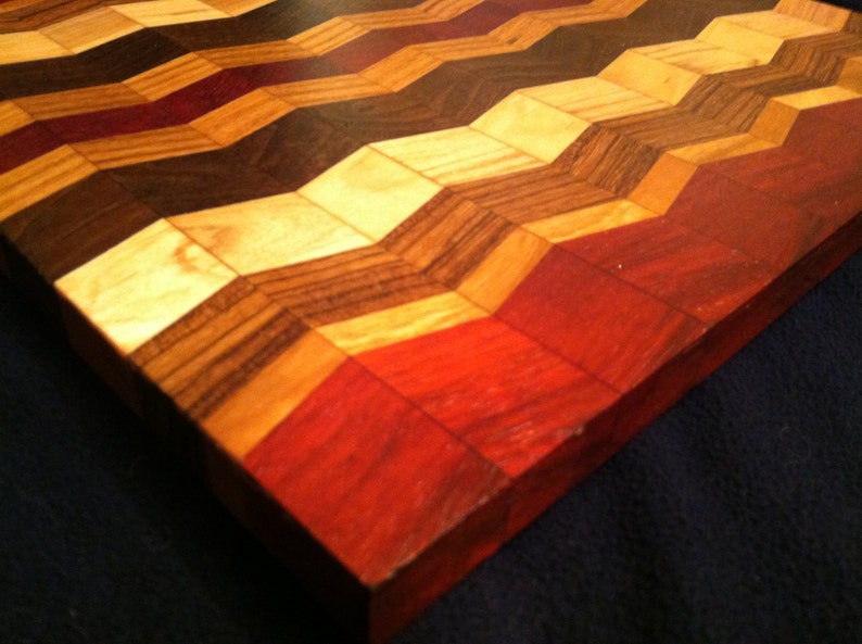 Beautifully Handcrafted Zig Zag Chevron Cutting Board Etsy